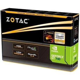 ZOTAC GeForce GT 730 4GB DDR3 Zone Edition Passive Graphics Card