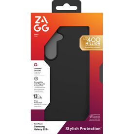 ZAGG Milan Snap Black Case for Samsung Galaxy S25 Plus