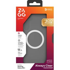 ZAGG Crystal Palace Snap Samsung Galaxy S25+ Case Clear
