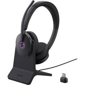 Yealink BH74 UC Stereo Bluetooth ANC Headset with Charging Stand USB-C USB-A
