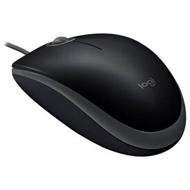 Logitech B110 Silent Wired USB Optical Mouse Black 910-005508