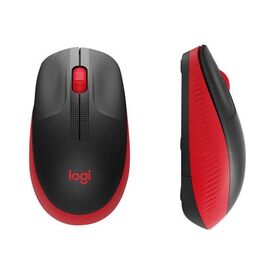 Logitech M190 Full-Size Wireless Mouse Red 910-005908