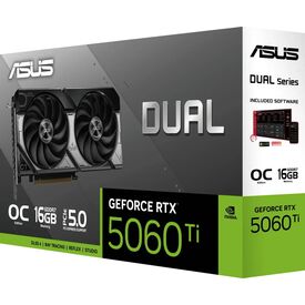 ASUS Dual GeForce RTX 5060 Ti OC Edition 16GB GDDR7 Graphics Card