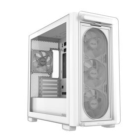 ASUS A23 Plus Tempered Glass MicroATX Case White