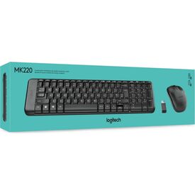 Logitech MK220 Wireless Keyboard and Mouse Combo Black