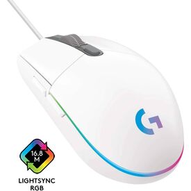 Logitech G102 LightSync Wired Gaming Mouse 8000 DPI White