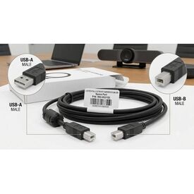 Logitech BRIO C1000e USB-A to USB-C Cable Black 2.2m USB 3.0