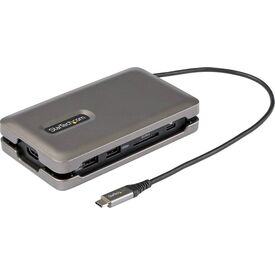 StarTech.com DKT31CSDHPD3 6-in-1 USB-C Multiport Adapter HDMI 4K 60Hz Gigabit Ethernet 100W PD