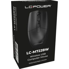 LC-Power LC-M722BW Wireless Mouse 2.4GHz 1600 DPI Black