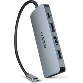 DICOTA D32062 8-in-1 USB-C Multi Hub HDMI 4K 30Hz Gigabit LAN 100W PD