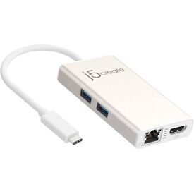 j5create JCA374 USB-C Multi-Adapter 4K HDMI GbE 60W PD