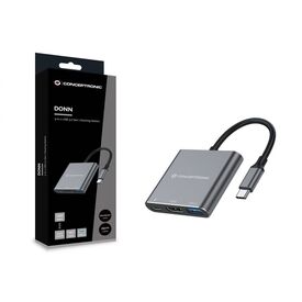 Conceptronic DONN18G 3-in-1 USB-C Dock HDMI 4K 100W PD