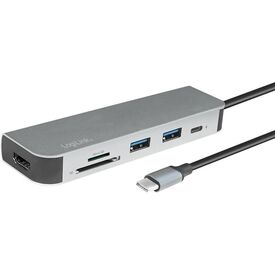 LogiLink USB-C 6-in-1 Docking Station HDMI 4K 60W PD