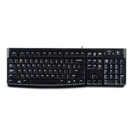 Logitech K120 Wired USB Keyboard UK Layout Black