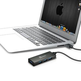 j5create JUH340 USB 3.0 4-Port Mini Hub Fast-Charging