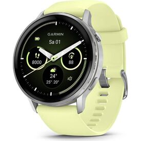 Garmin Venu 4 45mm AMOLED GPS Smartwatch Silver/Citron