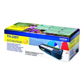 Brother TN-328Y Yellow Super High Yield Original Toner Cartridge