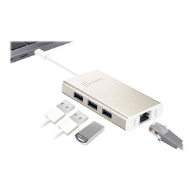 j5create JCH471 USB-C Hub Gigabit Ethernet 3x USB 3.0
