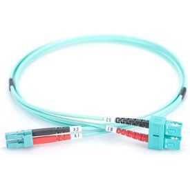 DIGITUS DK-2532-02/3 OM3 LC-SC Duplex Multimode Fibre Optic Patch Cable 2m Aqua