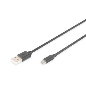 DIGITUS USB 2.0 Micro-USB Cable 1 m Black
