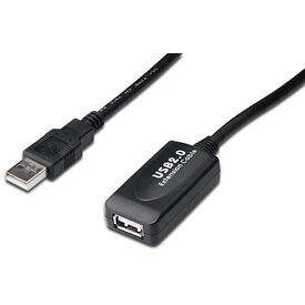 DIGITUS DA-73101 USB 2.0 Active Cable 15 m Black