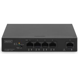 Digitus 4- Port Gigabit PoE Netzwerkswitch, Desktop, | DN-95330-1
