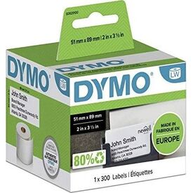 DYMO 30374 Non-Adhesive Name Badge Cards 51x89mm 300pcs