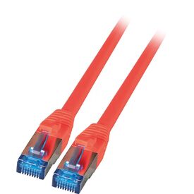 EFB Cat 6A S/FTP Patch Cable 0.25m TPE Superflex LSZH Red