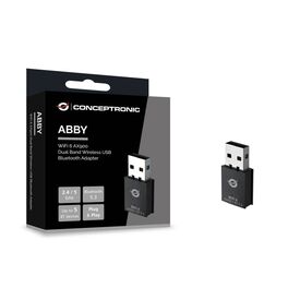 CONCEPTRONIC ABBY26B WiFi 6 AX900 Dual Band Wireless USB Bluetooth Adapter