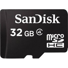 SanDisk 32GB microSDHC Class 4 Card with SD Adapter