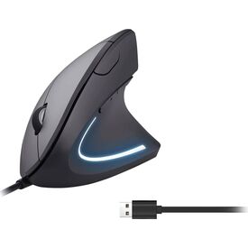 Equip 245118 Vertical Ergonomic Wired Mouse Black