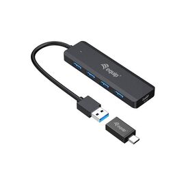 Equip 128959 4-Port USB 3.2 Gen 1 Hub Black