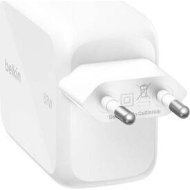 Belkin UltraCharge Retractable GaN Charger 67W White