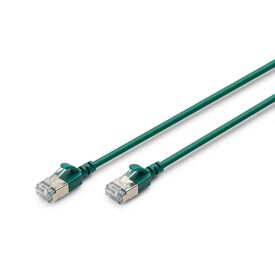 DIGITUS DK-1632-A-003S-G Cat 6A Slim Cable 0.3m Green