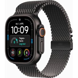 Apple Watch Ultra 4 49mm Titanium Black Milanese Loop M (MJAV4QF/A)