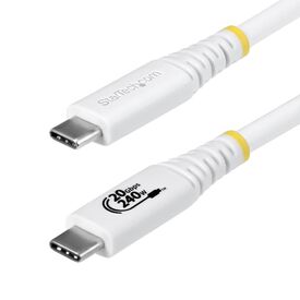 StarTech.com CC2M20GUSB4TPW USB4 20Gbps USB-C Cable 2m White