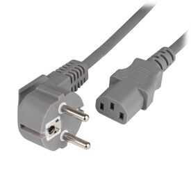 EFB EK501.5V2 Power Cable Schuko 90° to C13 5 m Grey