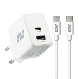 EFB G301A1CE 30W GaN USB-C + USB-A Charger White
