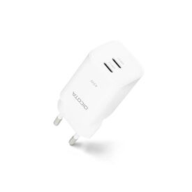 DICOTA D32182 2-Port GaN USB-C Charger 45W White