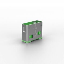 Lindy 40461 USB-A Port Blocker Pack Green 10 Locks