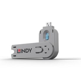 Lindy 40622 USB-A Port Blocker Extra Key Blue