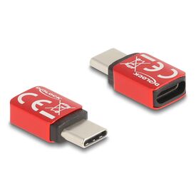 Delock 60689 USB-C Data Blocker 240 W PD 3.1 Red