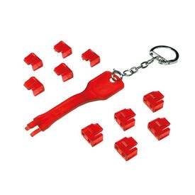 LogiLink MP0042 RJ45 Port Blocker 1 Key 10 Locks