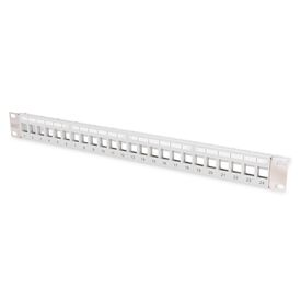 DIGITUS DN-91410-LF 24-Port Keystone Panel Grey