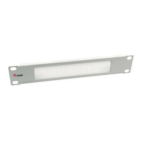 equip 327533 10" Brush Panel 1U Light Grey