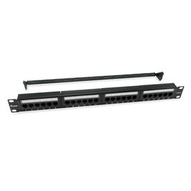 equip 135426 Cat 6 UTP 24-Port 1U Patch Panel Black