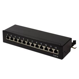 LogiLink NP0017 Cat.6 Shielded 12-Port Desktop Panel