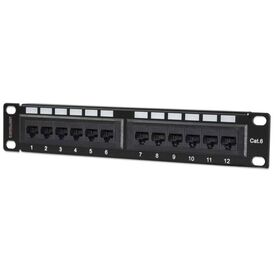 Intellinet 720748 10in Cat6 12-Port Patch Panel