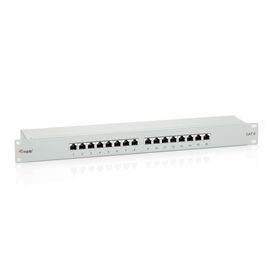 equip 326316 Premium Cat 6 Shielded 16-Port 1U Panel