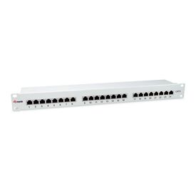 equip 326325 Cat 6 Shielded 24-Port 1U Patch Panel Grey